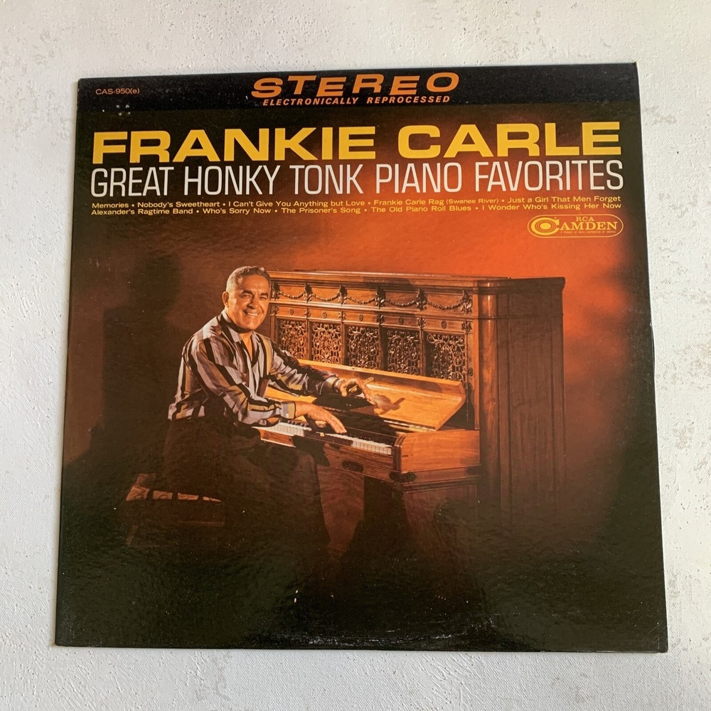 FRANKIE CARLE GREAT‎ HONKY TONK PIANO FAVORITES 1966 LP CAS-950(e)